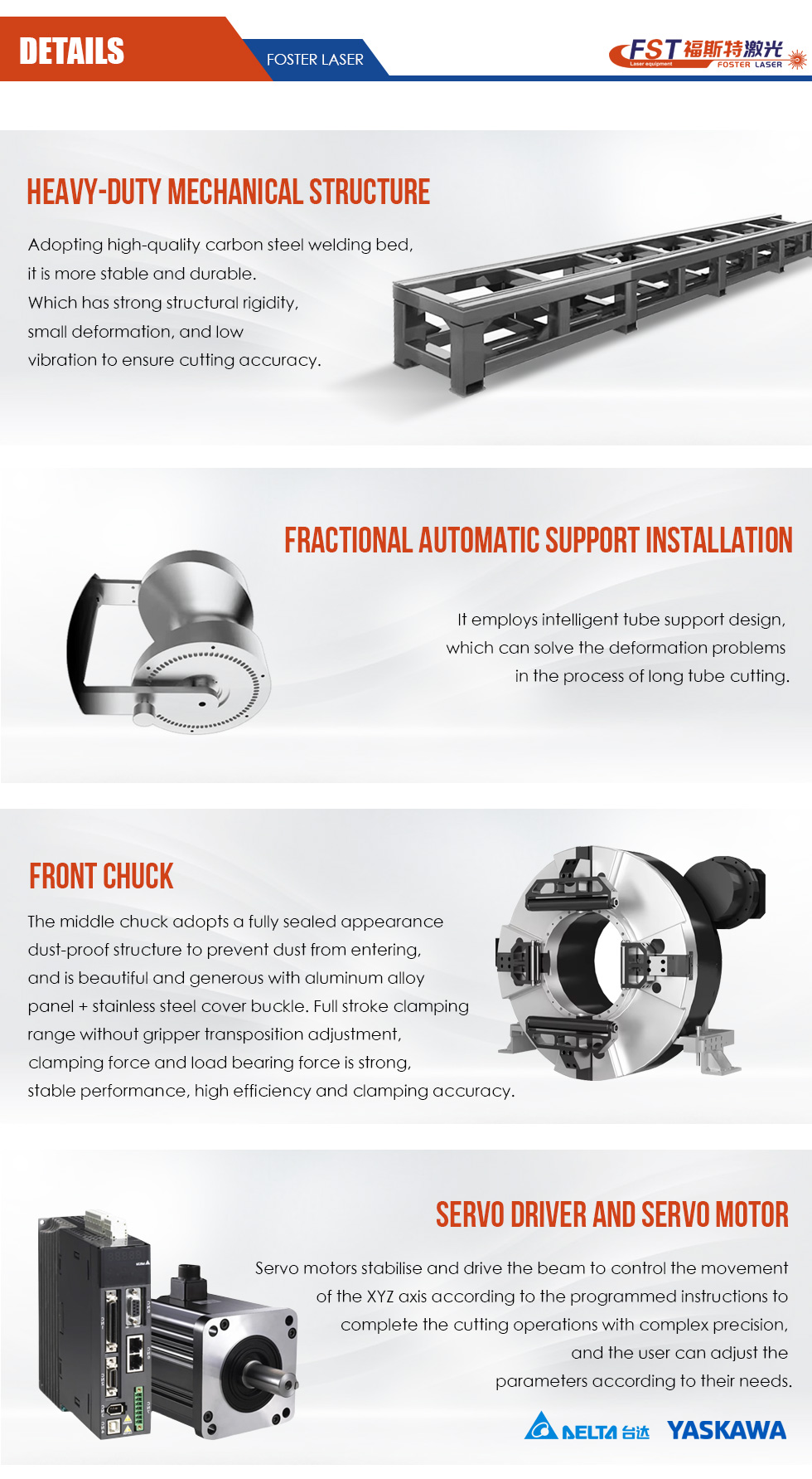 FST-6024T Fiber Laser Tube Cutting Machine Details