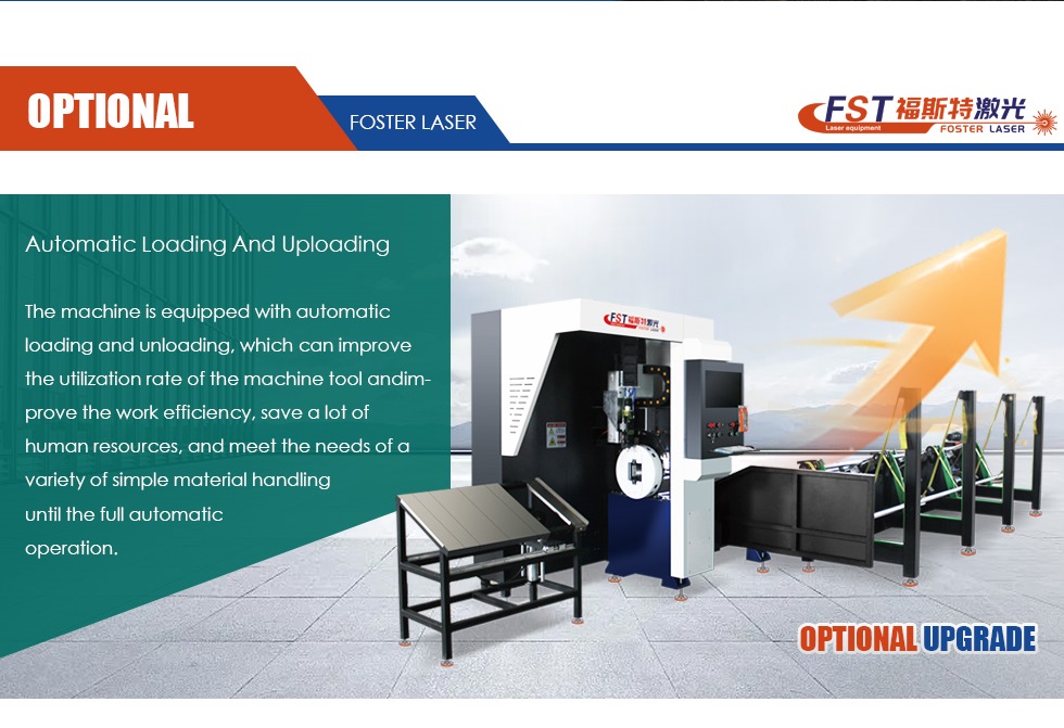 FST-6024T Fiber Laser Tube Cutting Machine Auto Loading