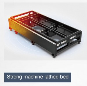 The lathed bed is after aging treatment: 1600℃ high temperature heat treatment, 24 hours with furnace cooling and precise co2 protection welding, which ensures alongterm stability and no deformation.

