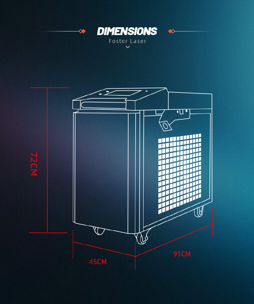 4 in 1 fiber laser welding machine